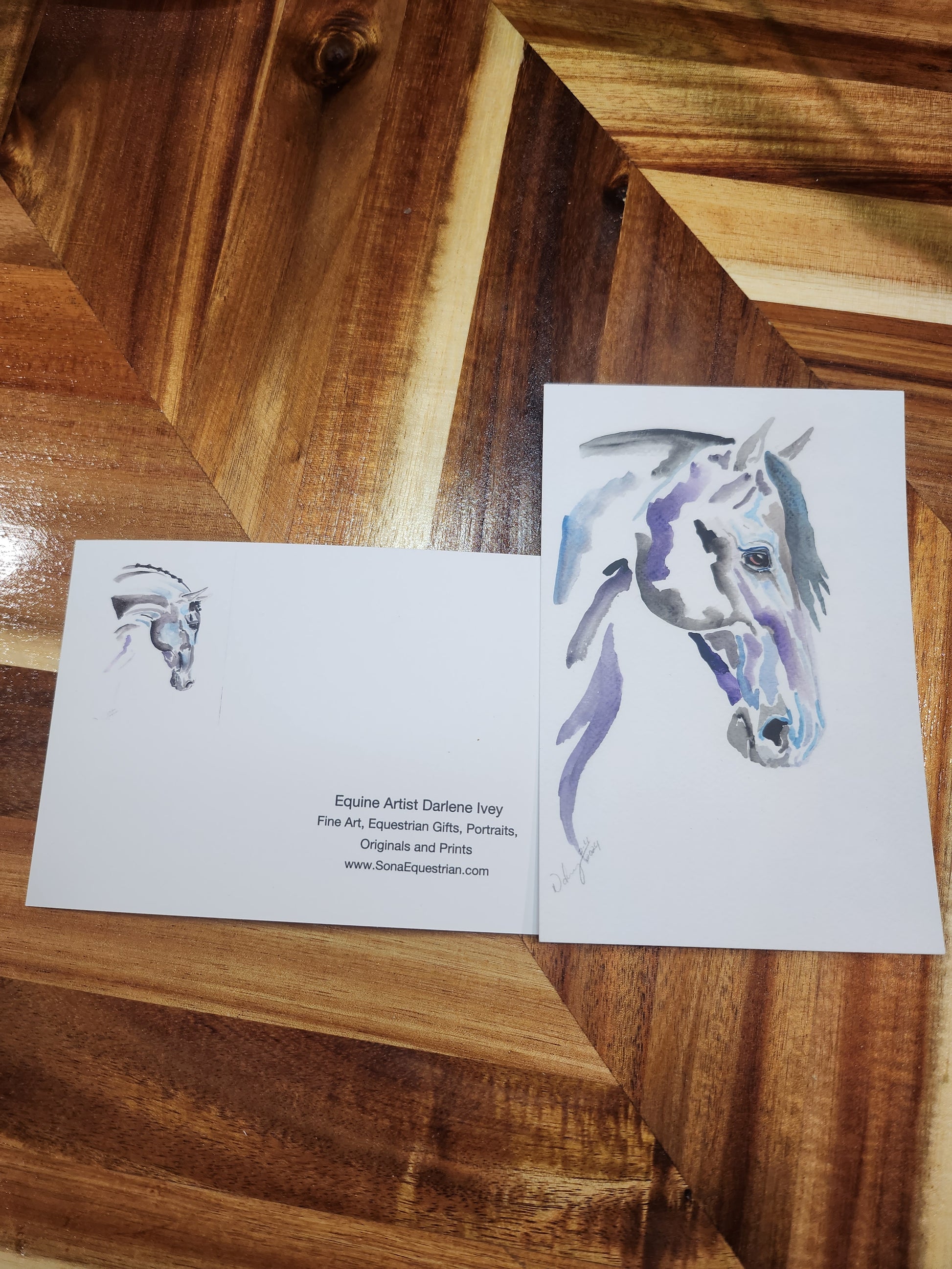 Still Night  4 x 6 post card - SonaEquestrian
