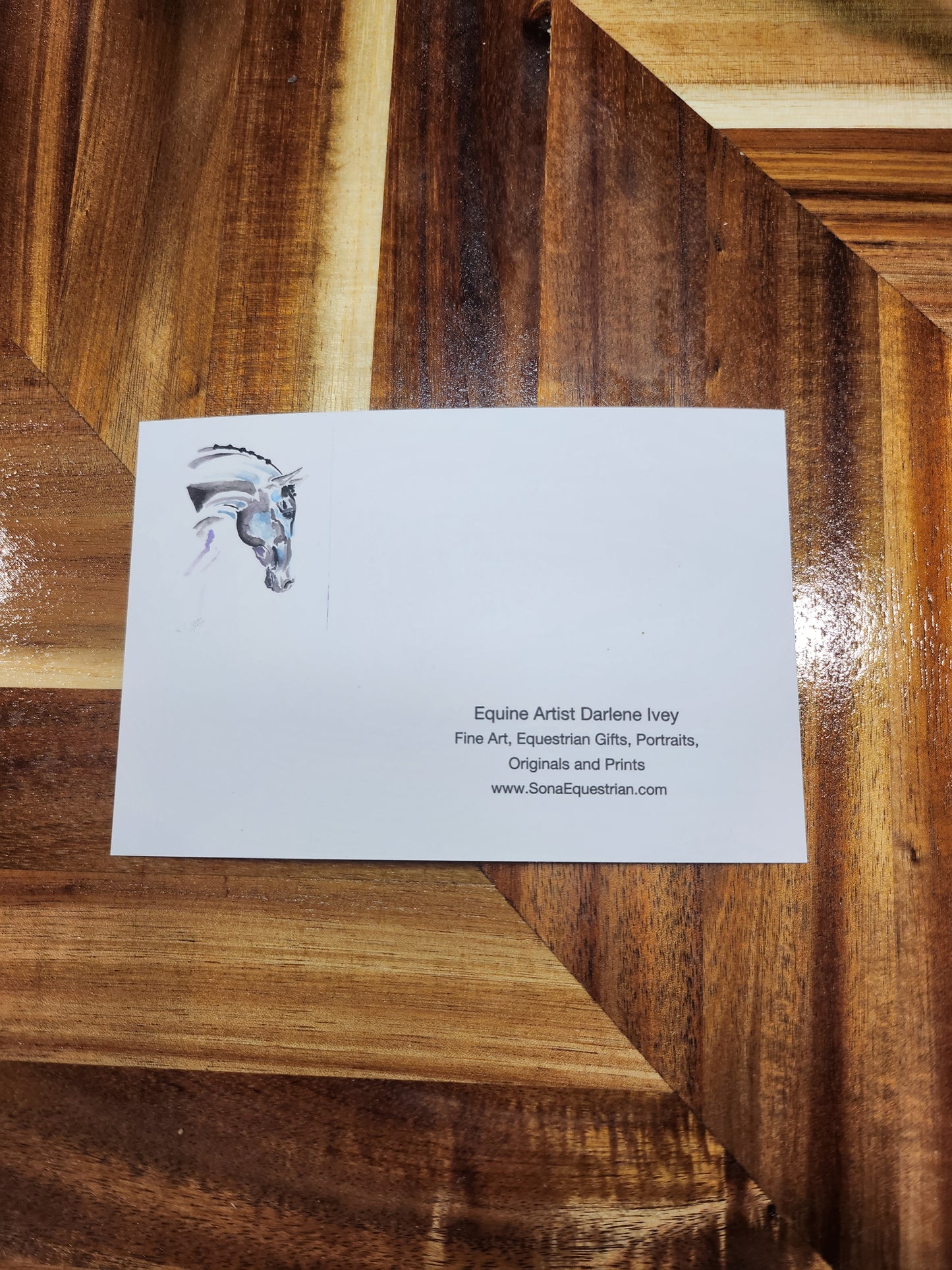 Happy Little Gallop 4 x 6 post card - SonaEquestrian