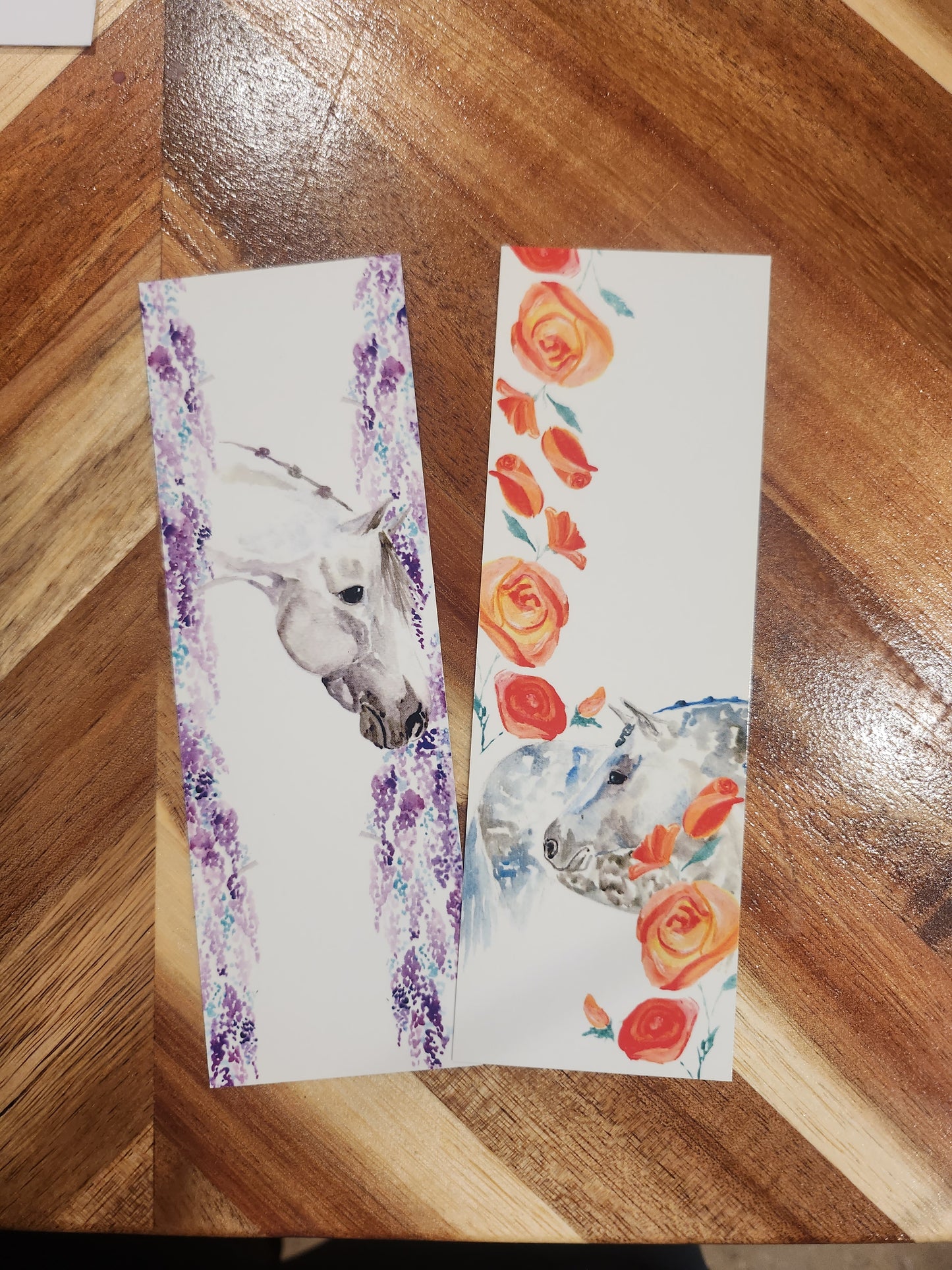 Wisteria and Roses Bookmark