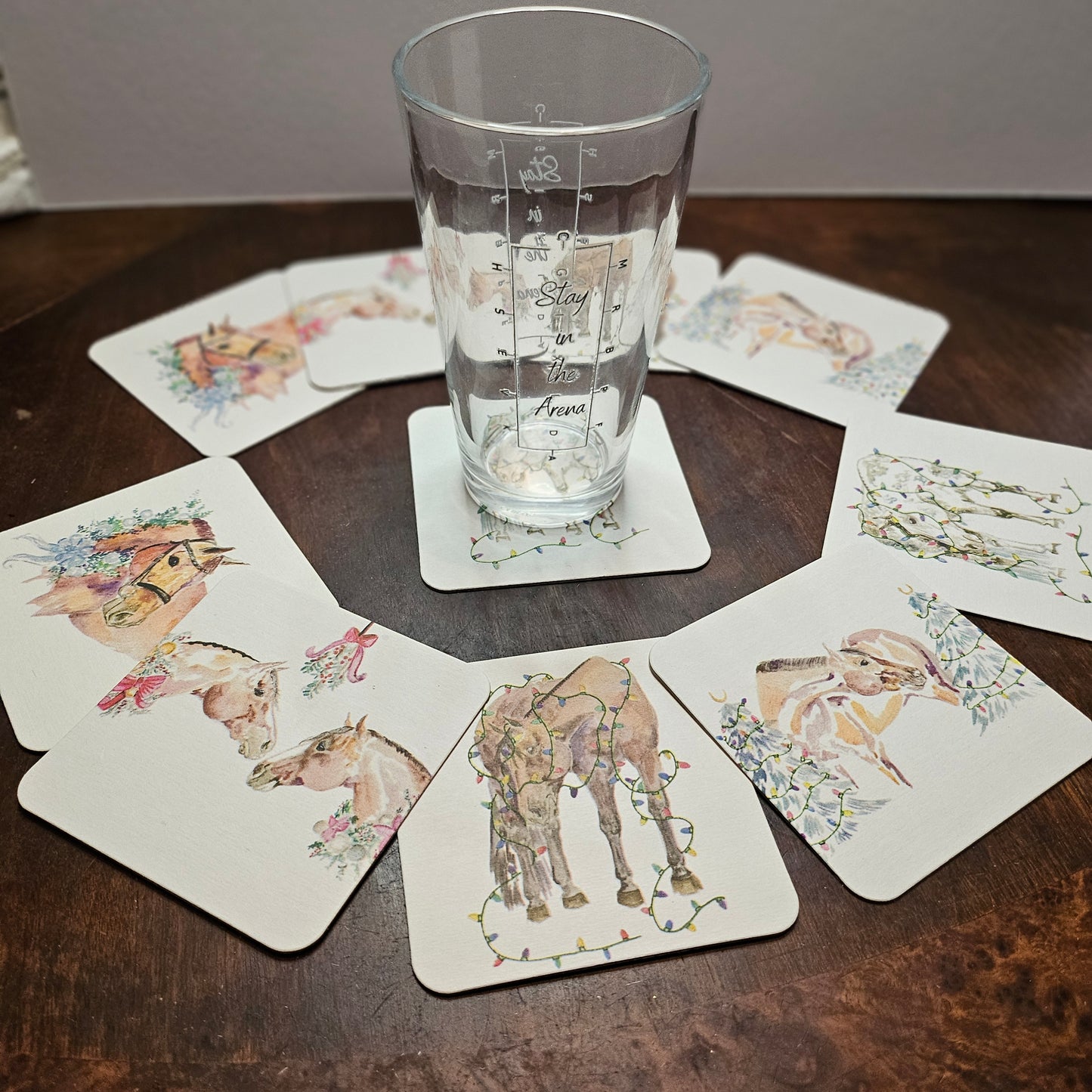 10 Pack of Holiday Cocktail Coasters