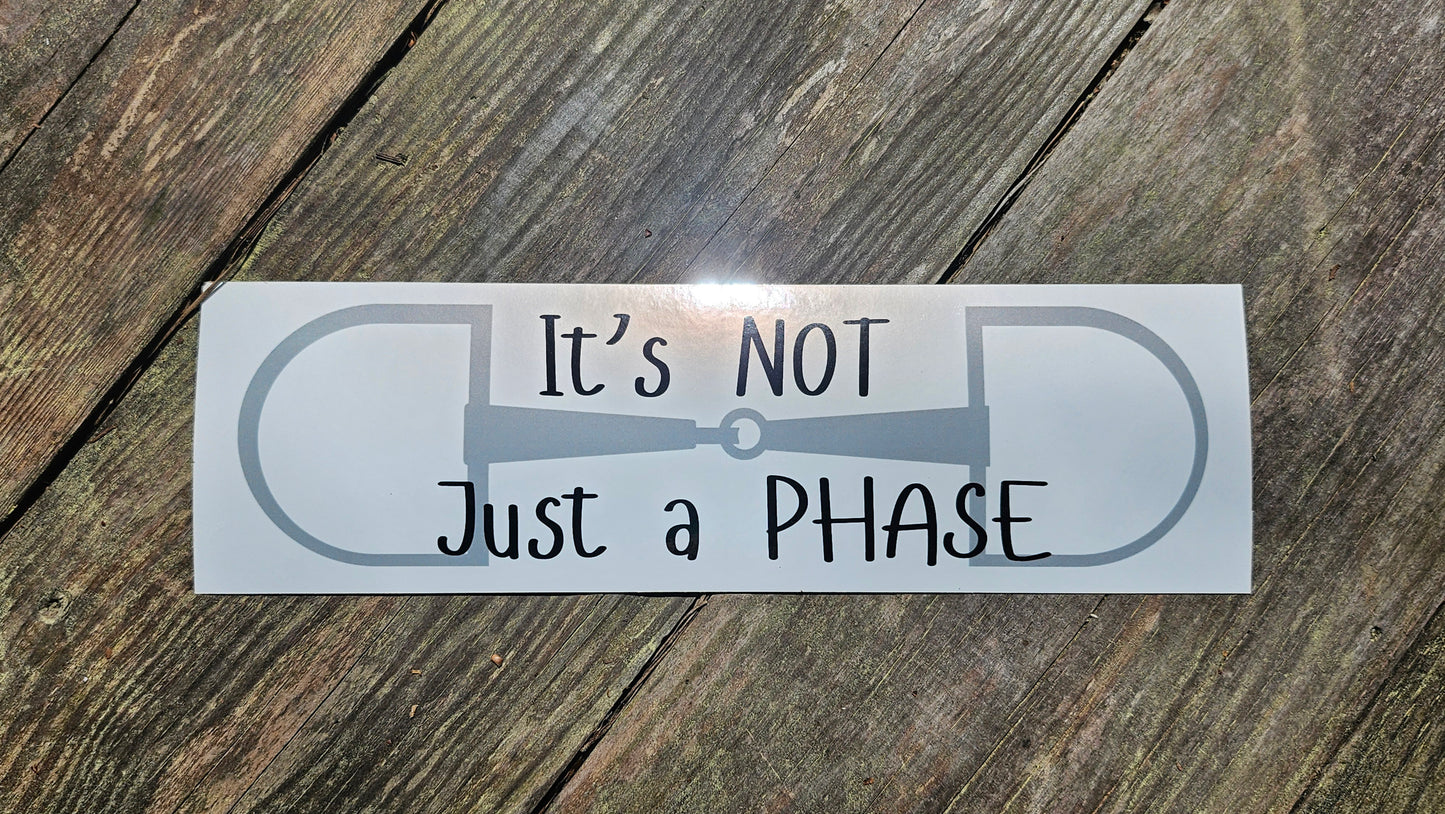 its Not Just a Phase Bumper Sticker