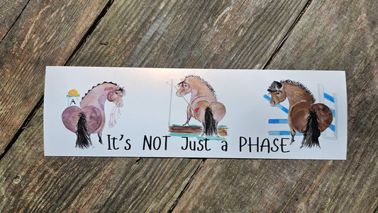 Adorable its Not Just a Phase Bumper Sticker