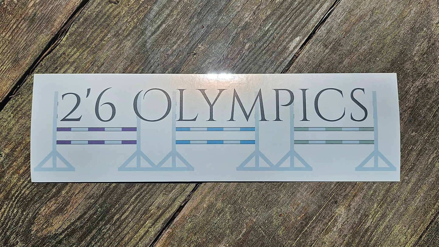 2'6 Olymipcs Bumper Sticker
