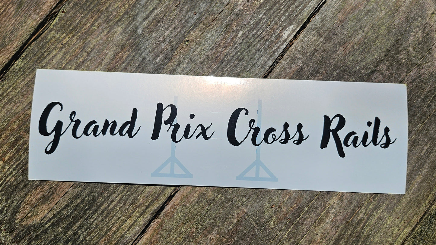 Gran Prix Cross Rails Bumper Sticker