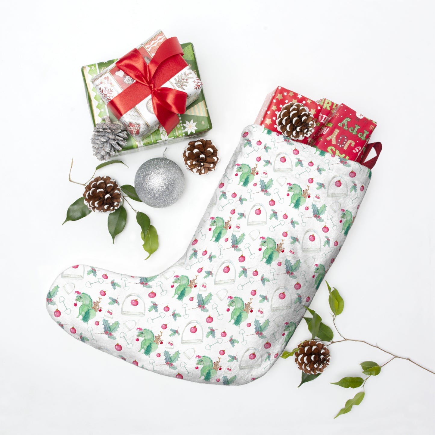 Adorable Grinch Pony Christmas Stockings
