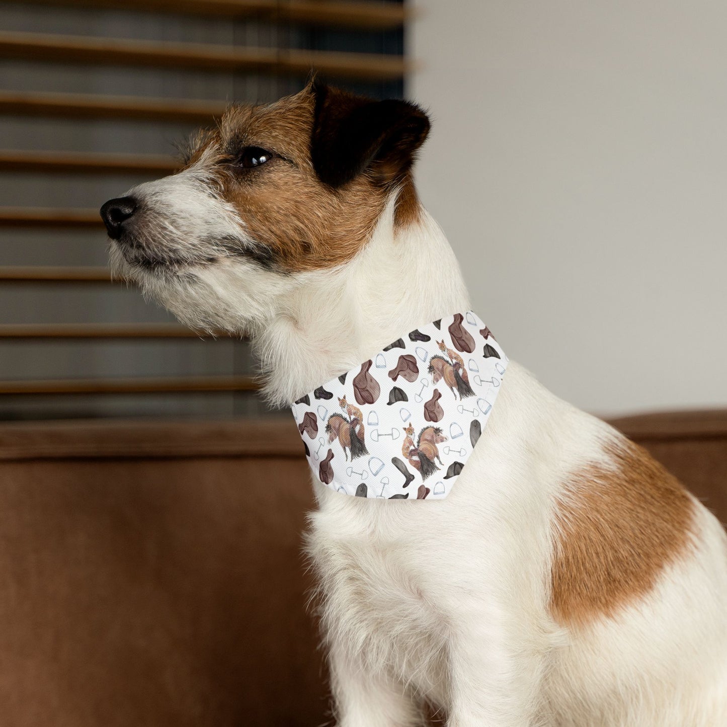 Adorable Fox and pony print Pet Bandana Collar