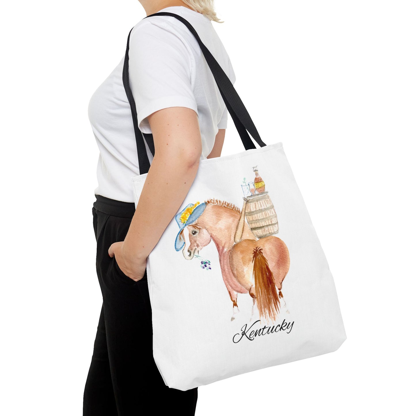 Kentucky Horse Tote Bag - Whimsical Equestrian Design