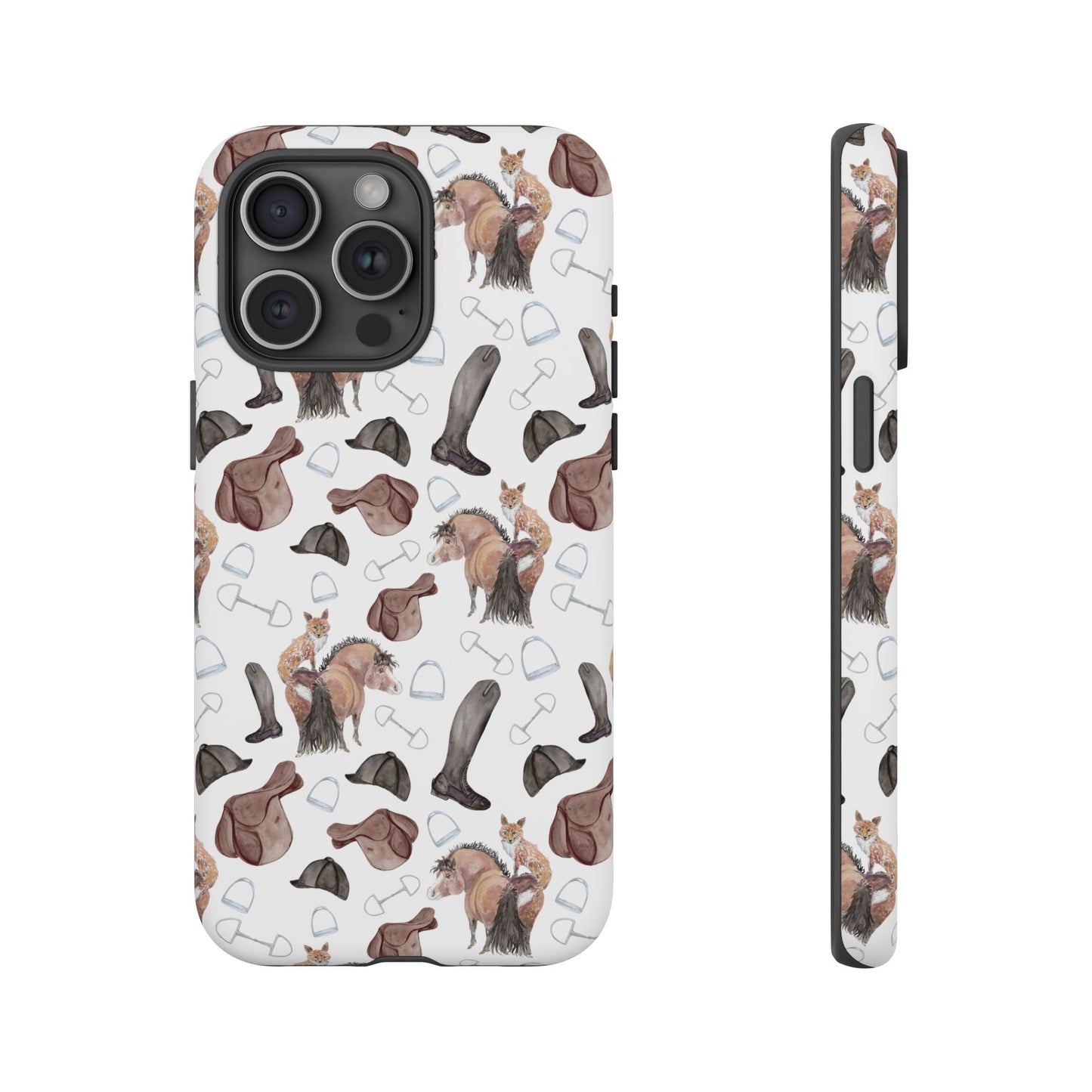 Adorable Little Pony and Fox Print Tough Phone Case