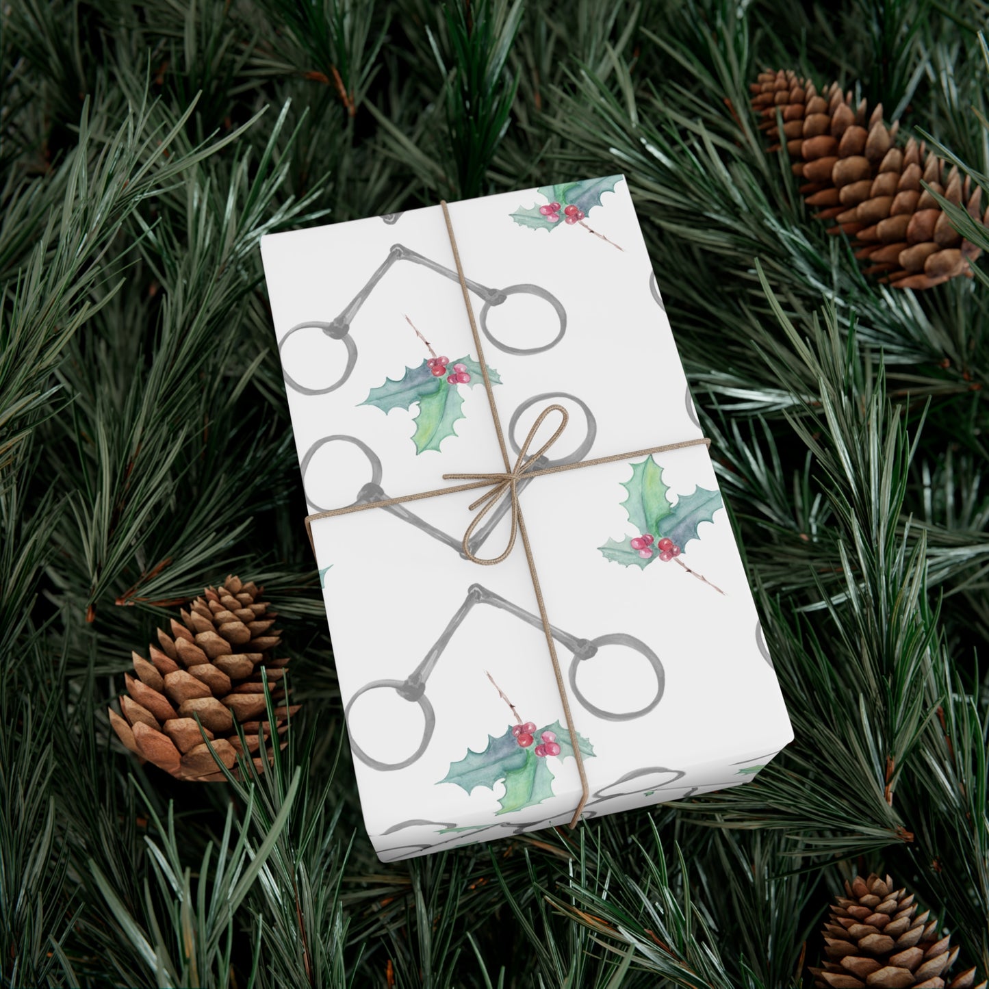 Bits and Holly Gift Wrap Papers