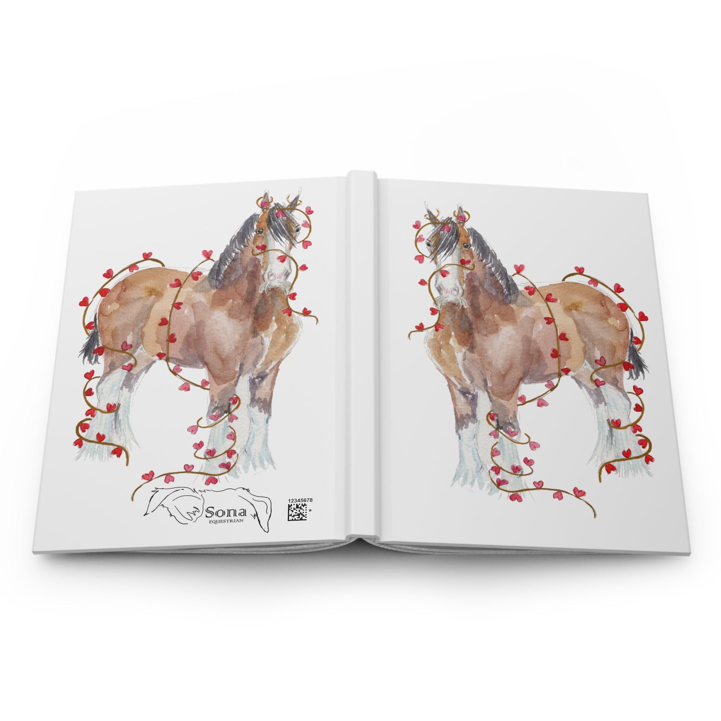 I Mustache you to be my Valentine - watercolor- Journal