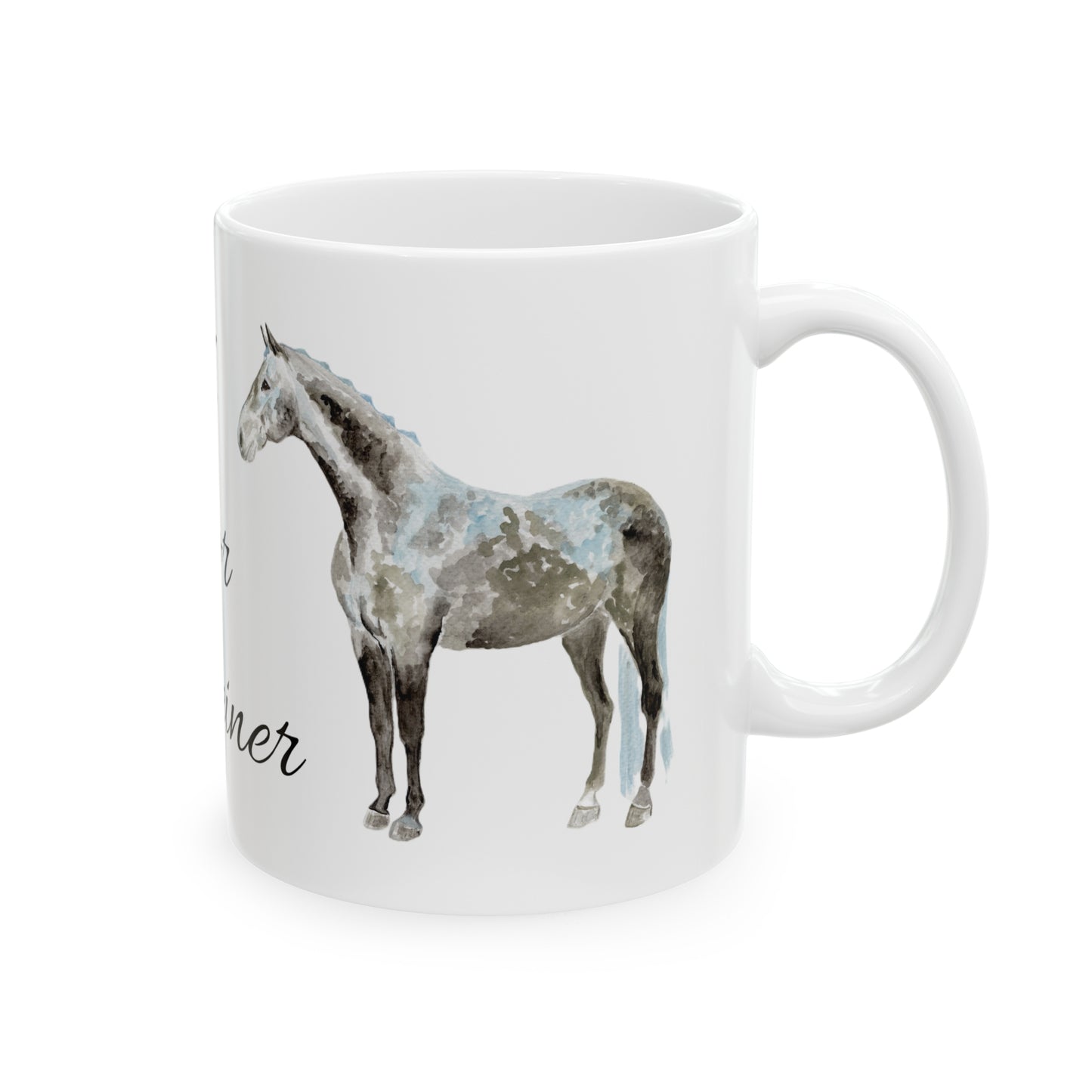 H is for Holsteiner Ceramic Mug, 11oz - SonaEquestrian