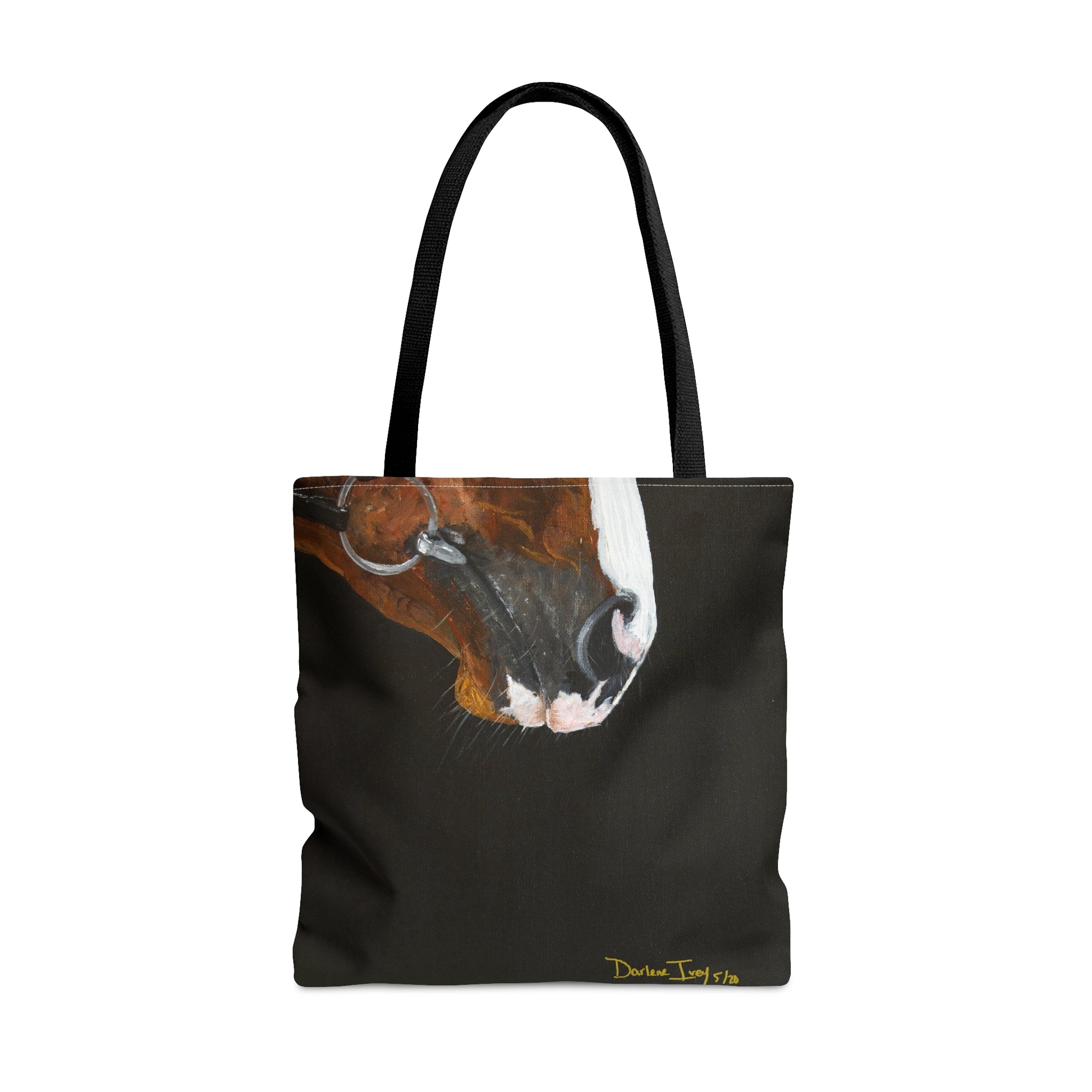 Bay Muzzle with blaze AOP Tote Bag - SonaEquestrian