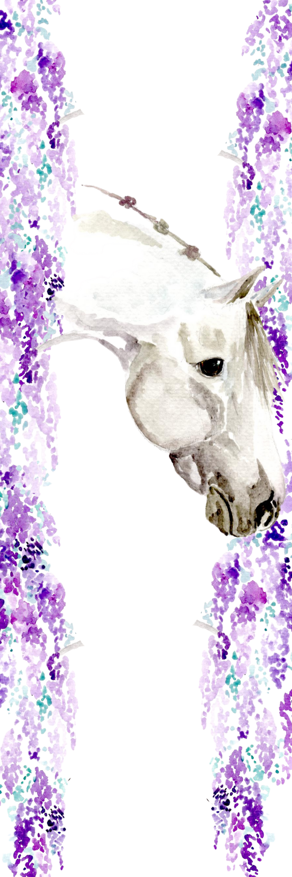 Wisteria and Roses Bookmark