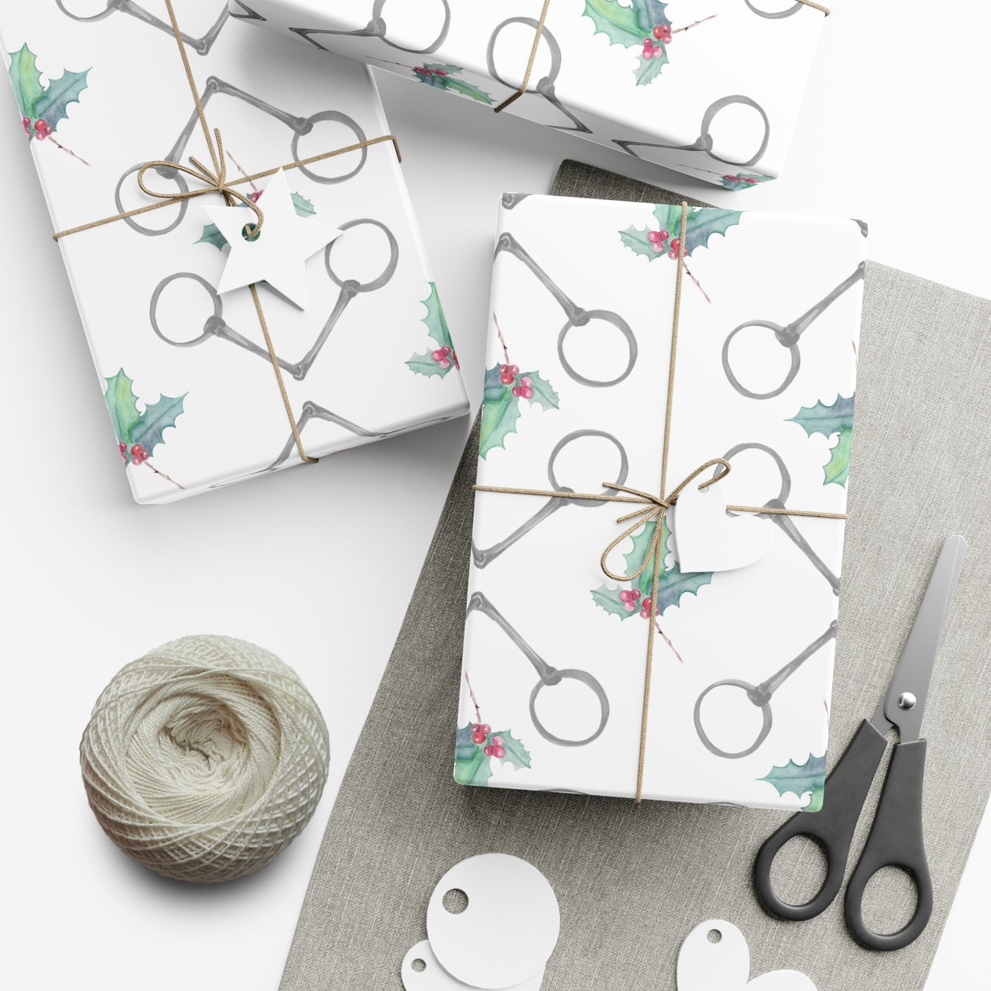 Bits and Holly Gift Wrap Papers