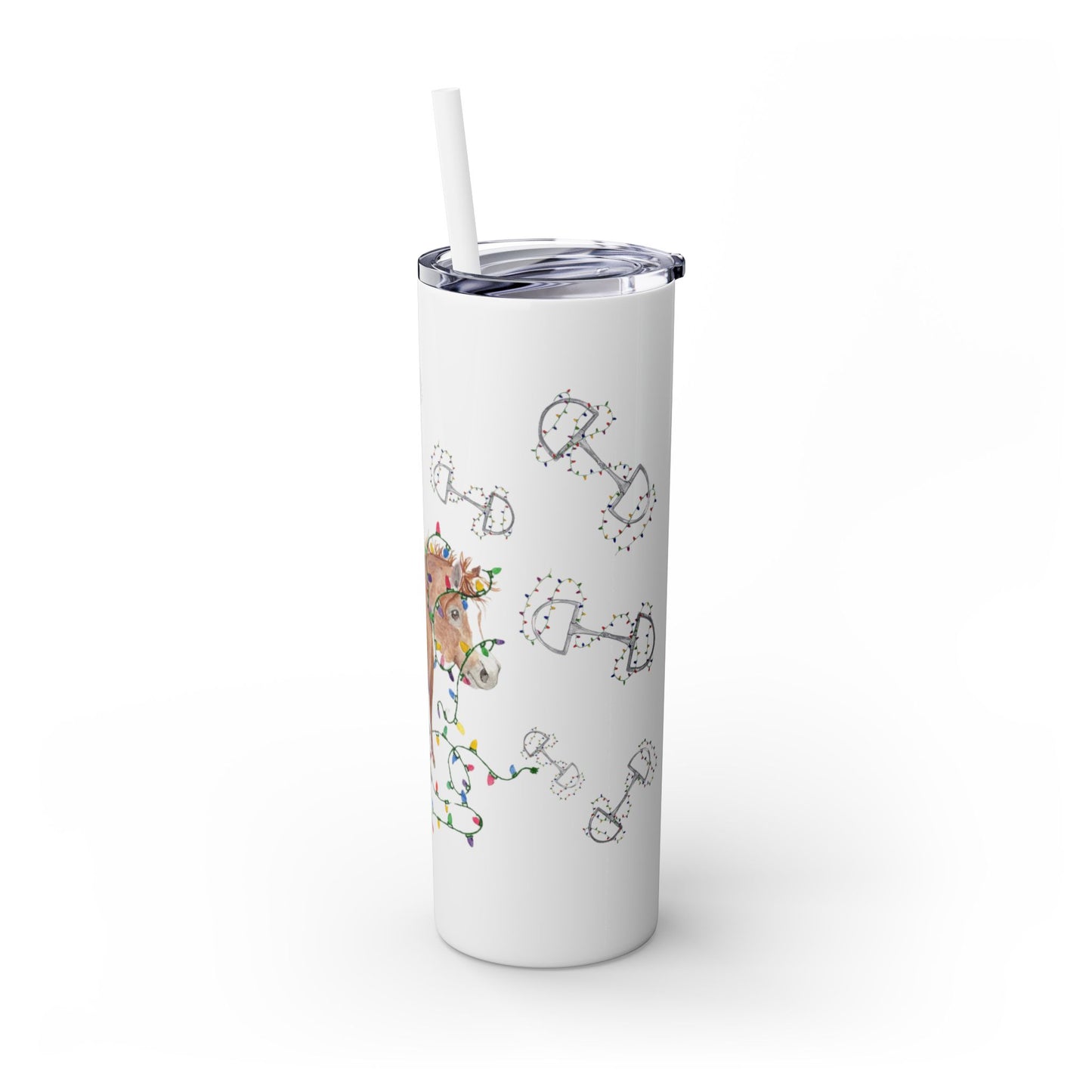 Adorable Little Holiday Helper Skinny Tumbler with Straw, 20oz