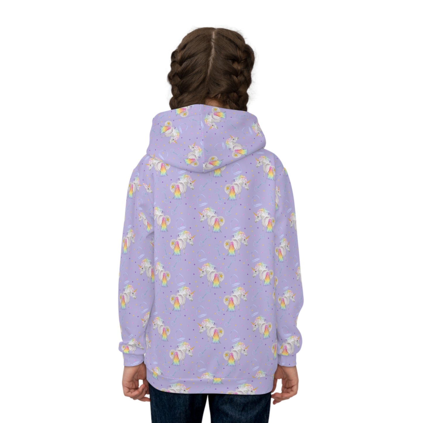 Adorable little Unicorns Lavender Children's Hoodie