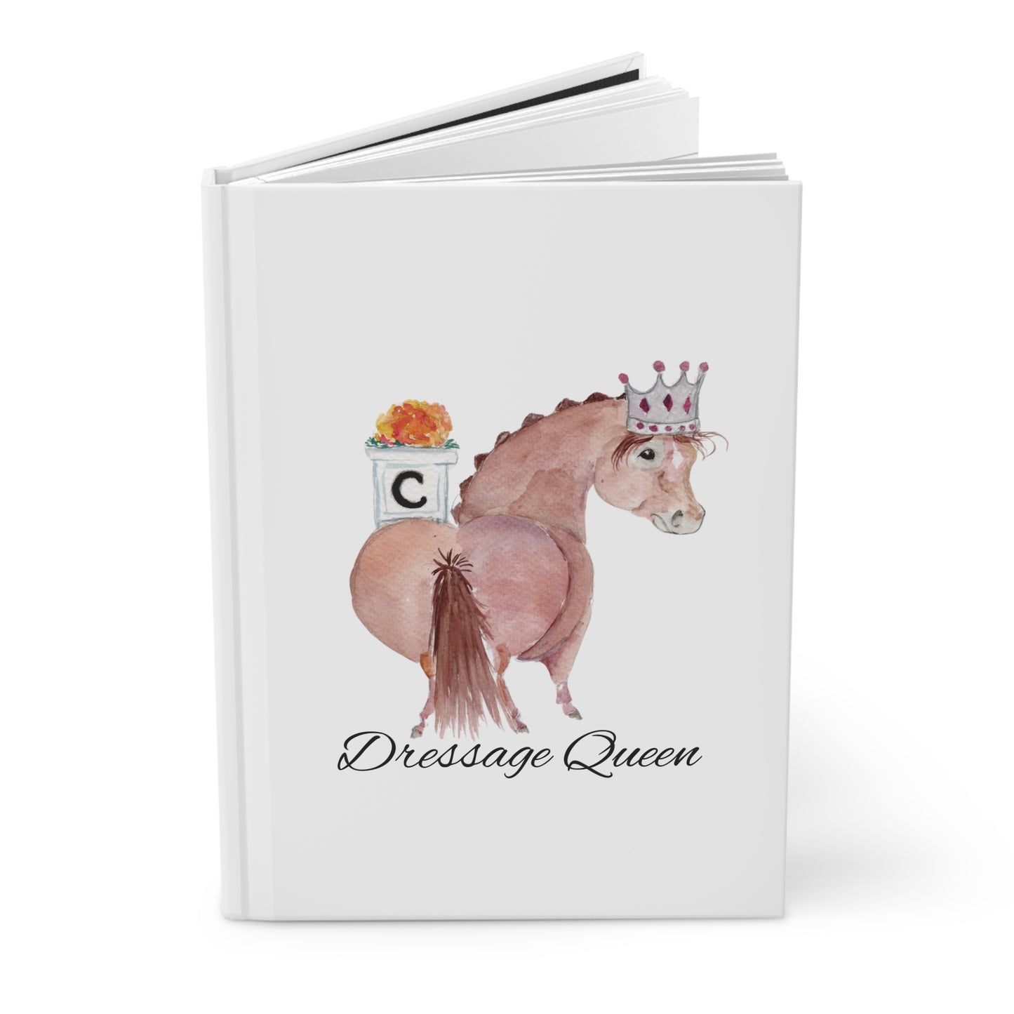 Hardcover Journal Matte -Dressage Queen