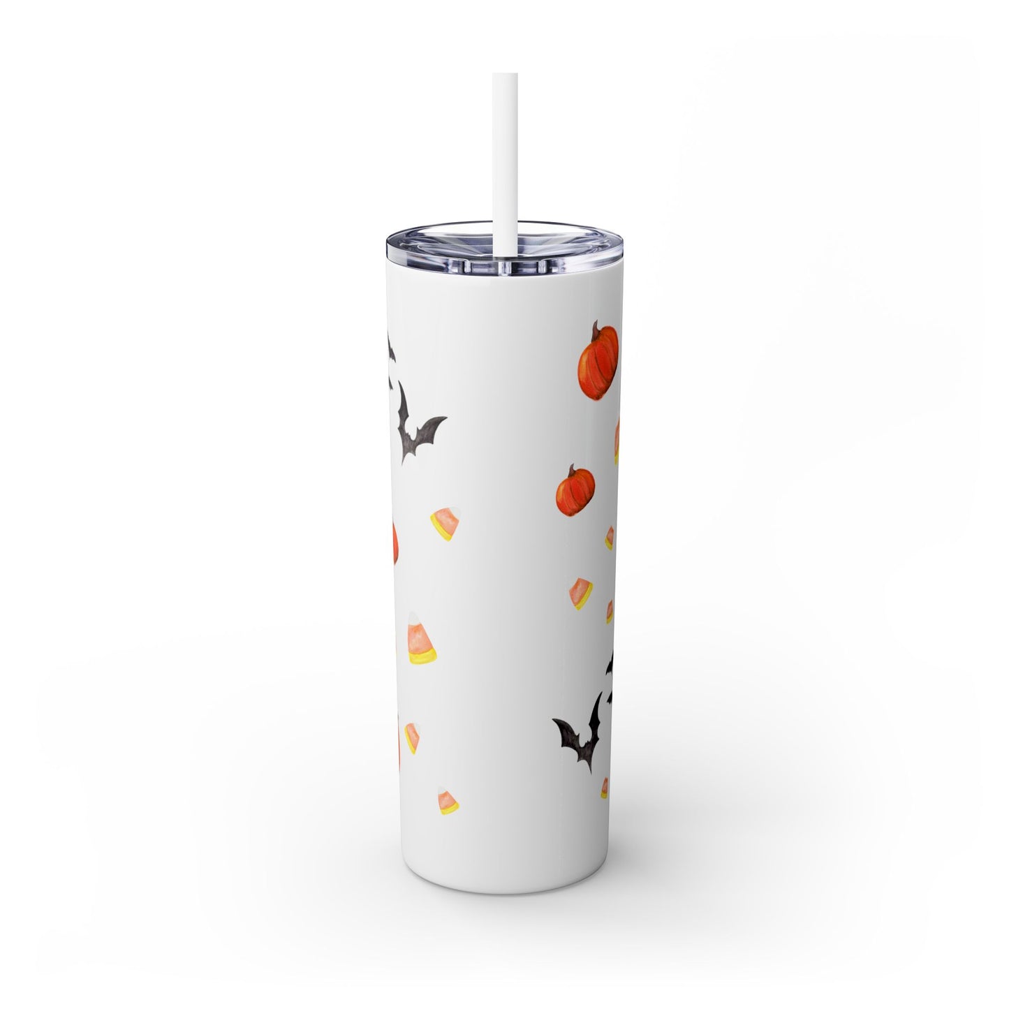 Adorable Little Witchy pony Skinny Tumbler with Straw, 20oz