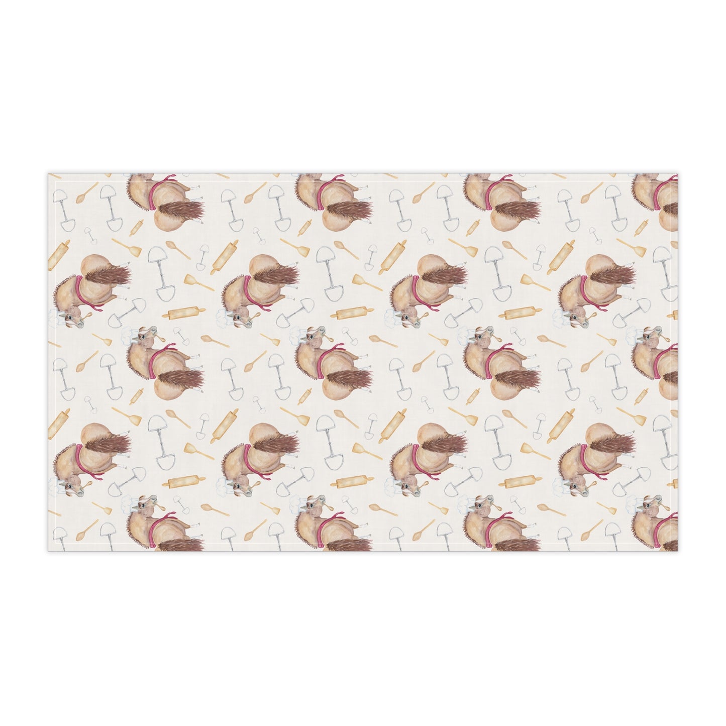 Adorable Little Chef Print Cotton Tea Towel