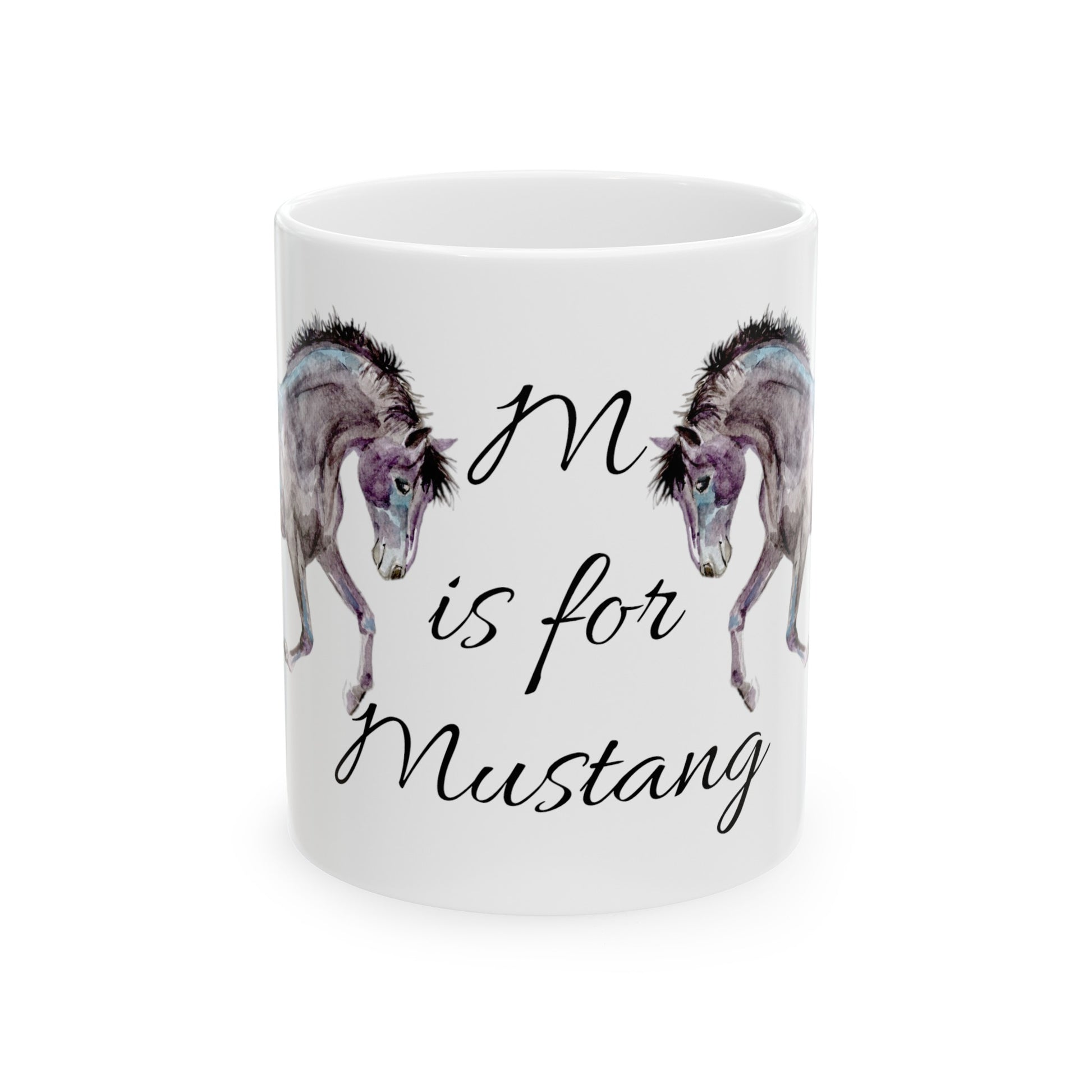 M is for Mustang    Ceramic Mug, 11oz - SonaEquestrian