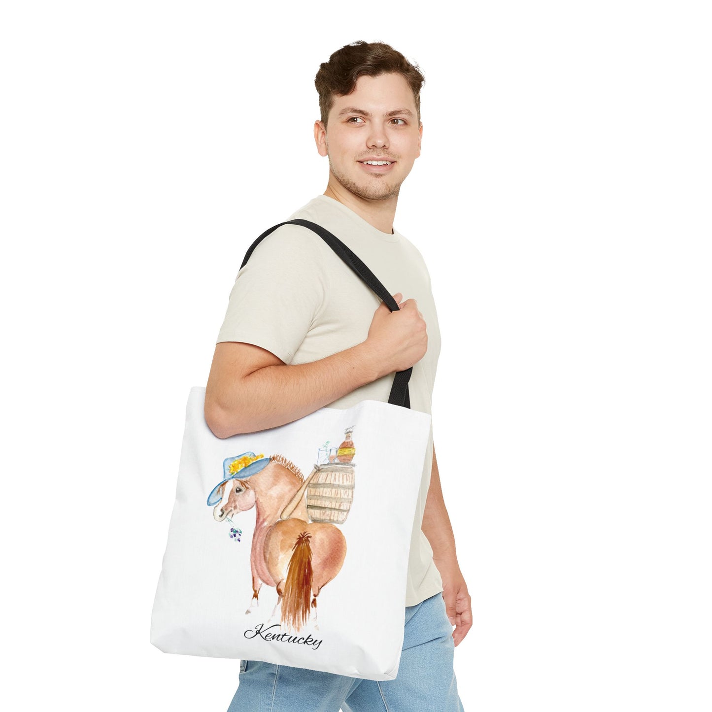 Kentucky Horse Tote Bag - Whimsical Equestrian Design