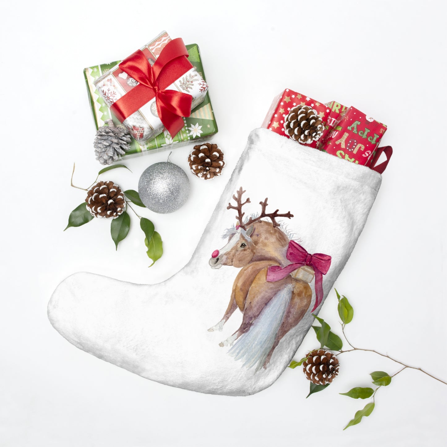 Adorable Little Santas helper Christmas Stockings