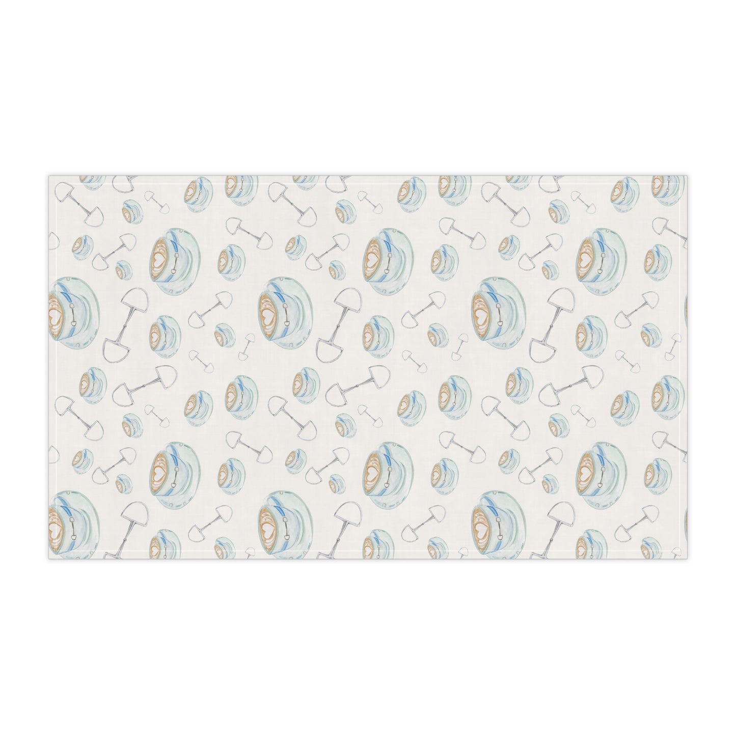 Bits and Cappuccino Cotton Tea Towel