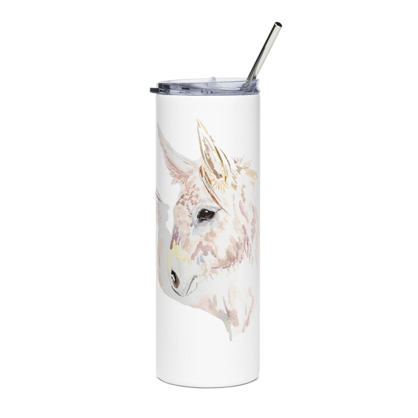 Expressive - watercolor donkey - Tumbler