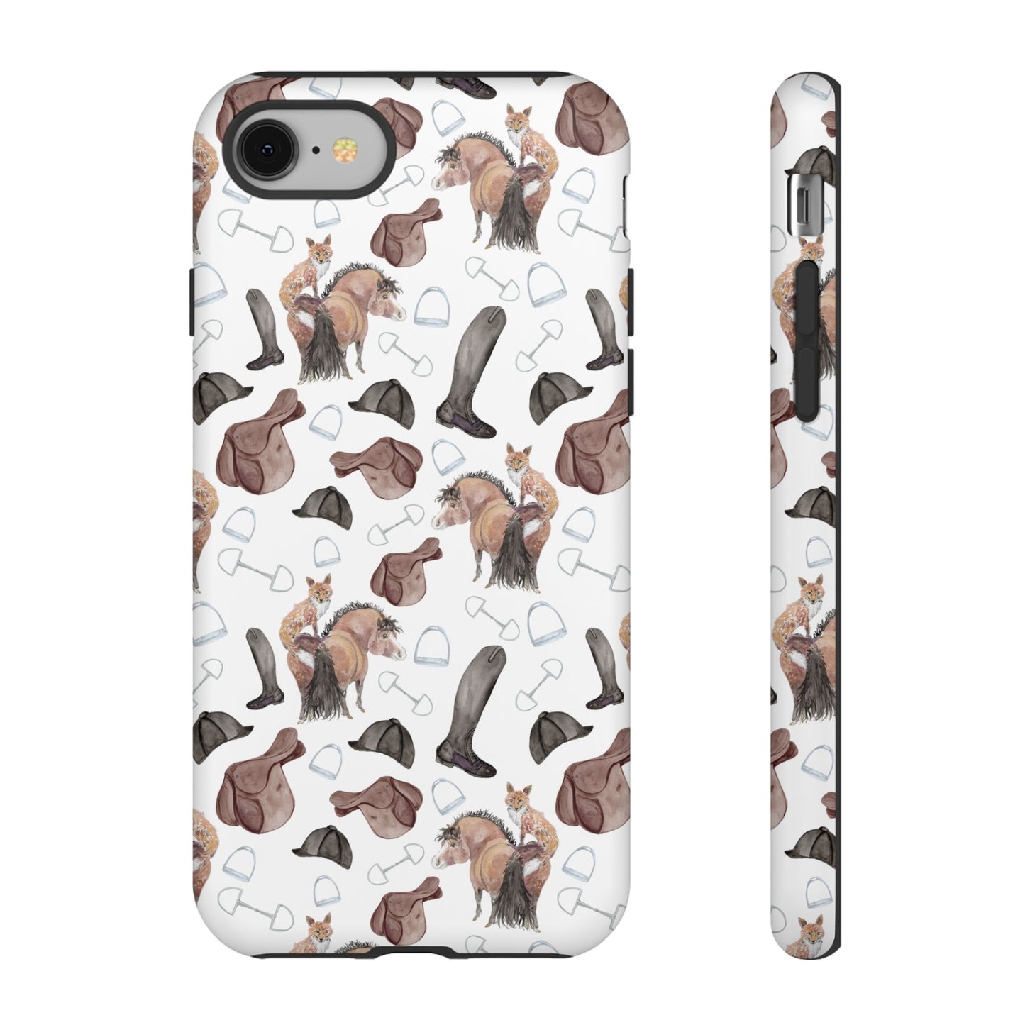 Adorable Little Pony and Fox Print Tough Phone Case
