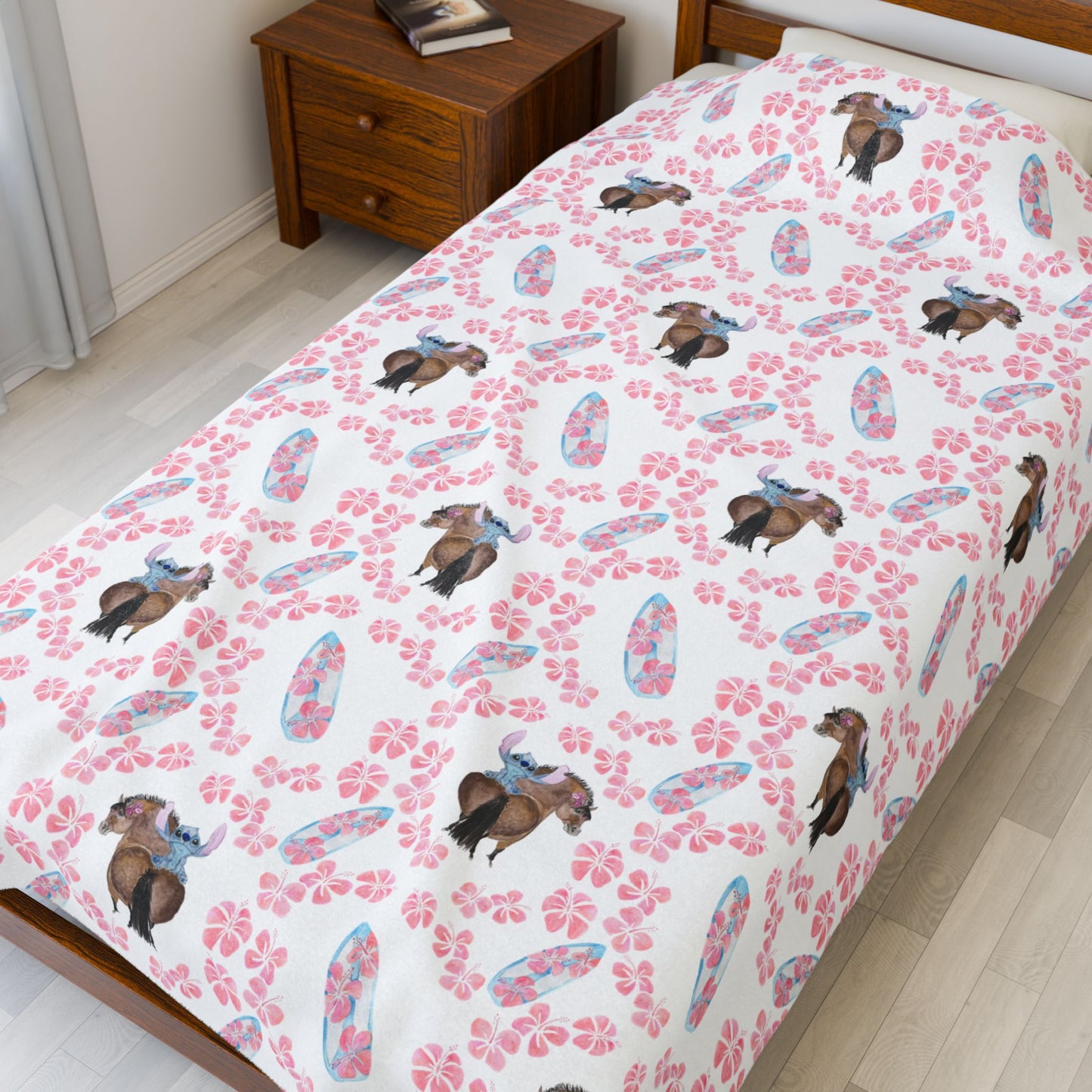 Plush Blanket Adorable little Stich pony