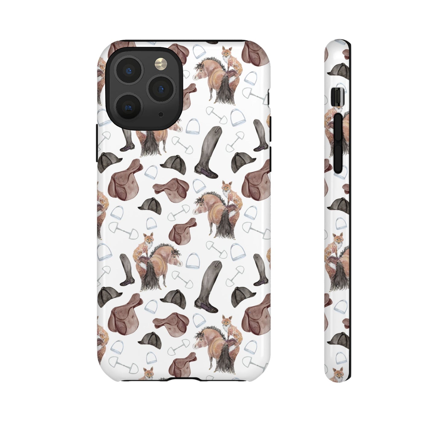 Adorable Little Pony and Fox Print Tough Phone Case