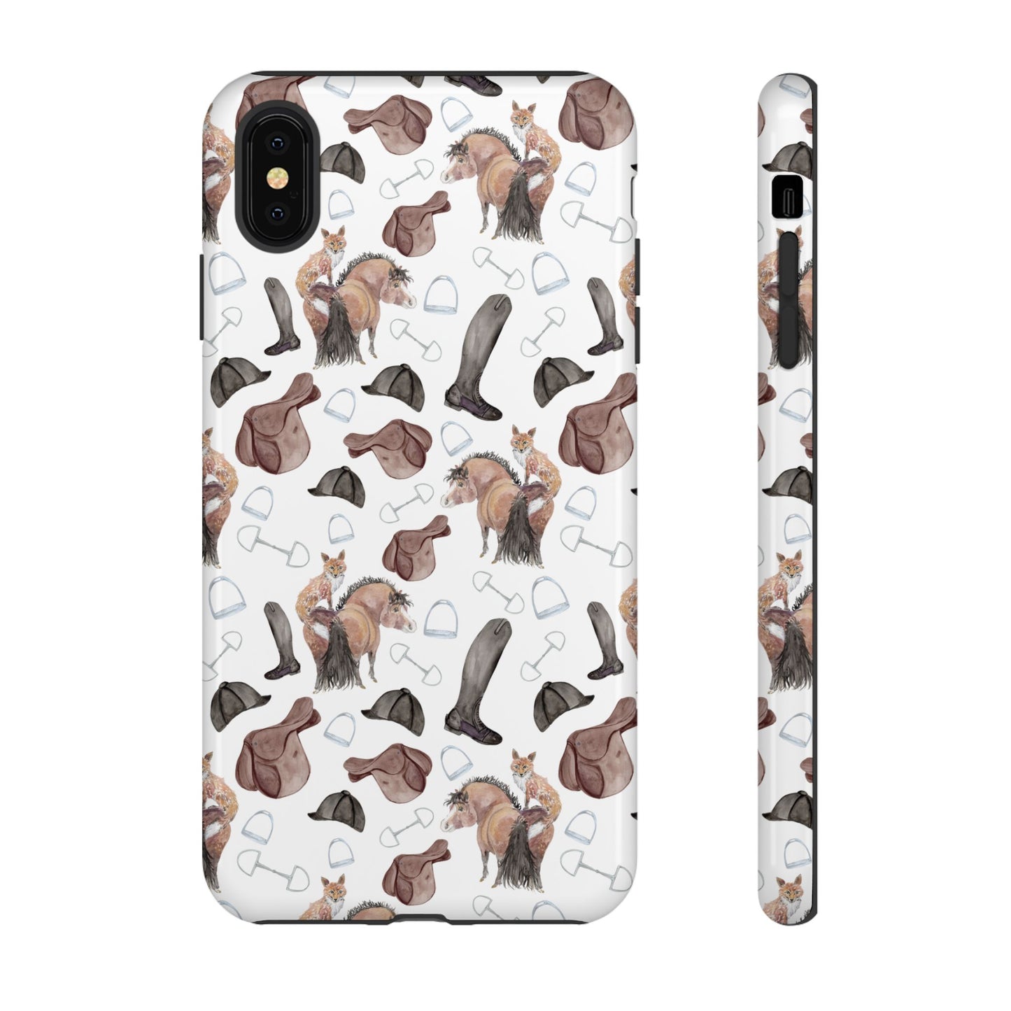 Adorable Little Pony and Fox Print Tough Phone Case