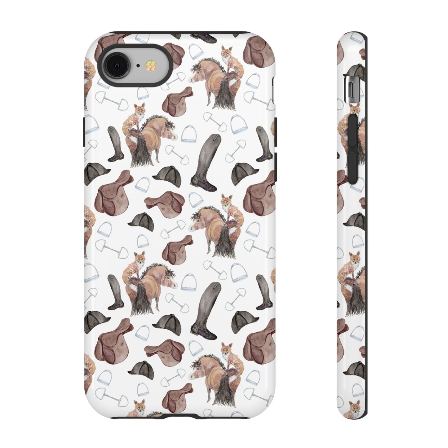 Adorable Little Pony and Fox Print Tough Phone Case
