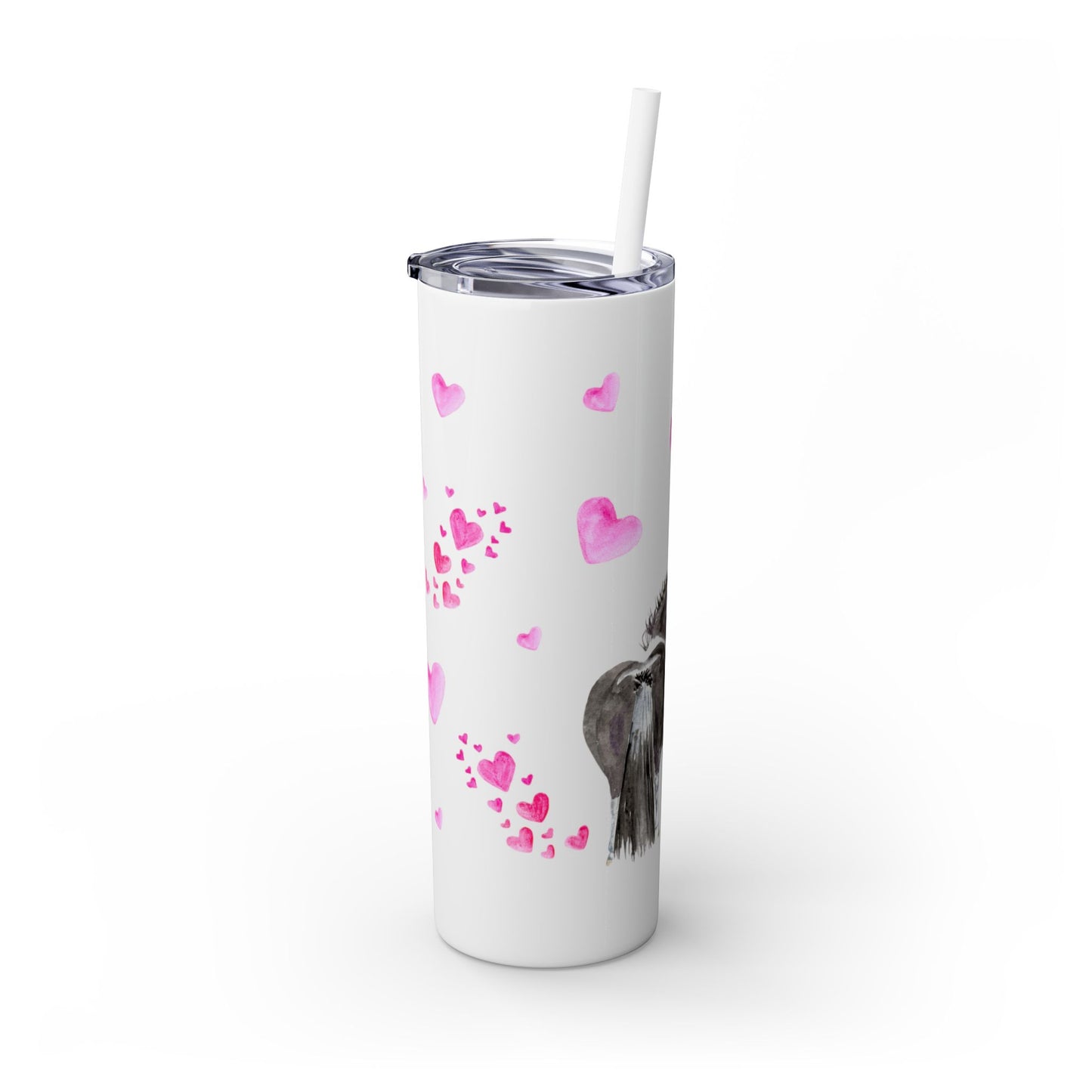 Adorable Casanova Skinny Tumbler with Straw, 20oz