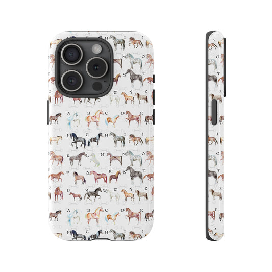 ABC  Horse Breeds Tough Phone Case