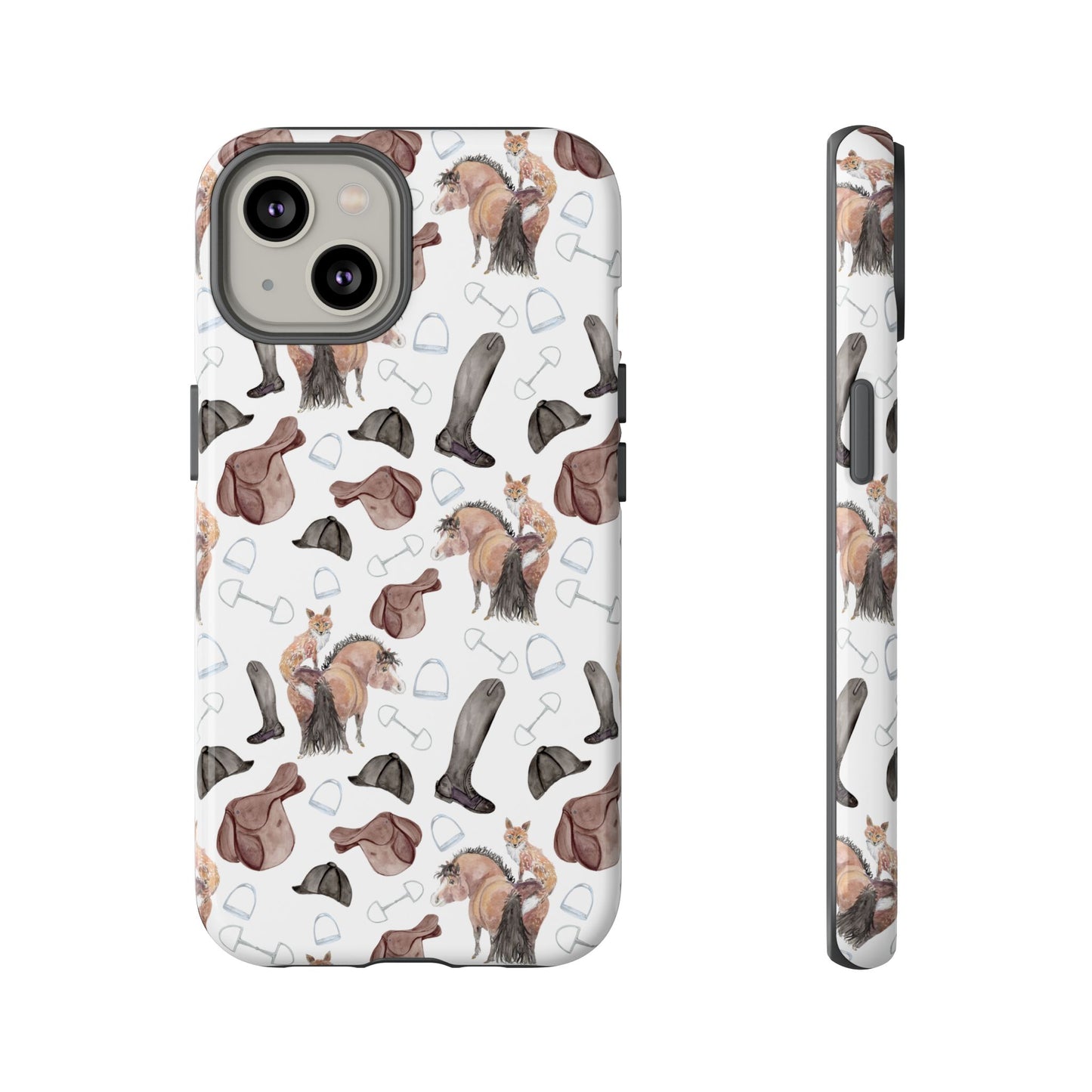 Adorable Little Pony and Fox Print Tough Phone Case