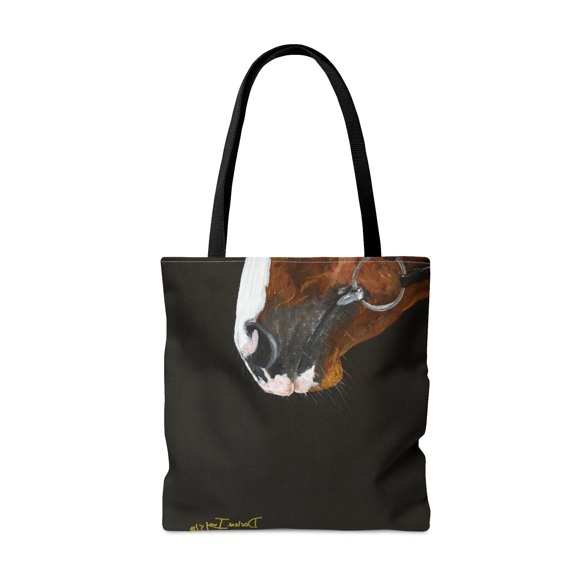 Bay Muzzle with blaze AOP Tote Bag - SonaEquestrian