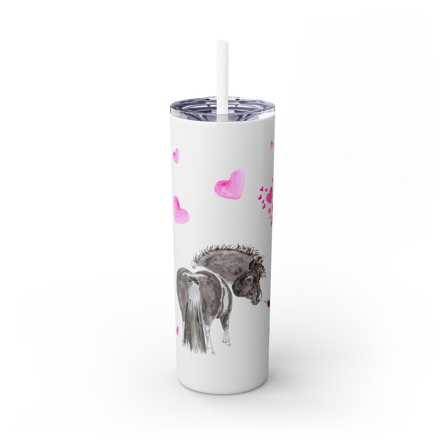 Adorable Casanova Skinny Tumbler with Straw, 20oz