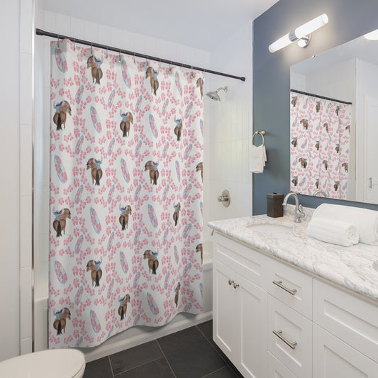 Shower Curtains - Adorable little Stich pony