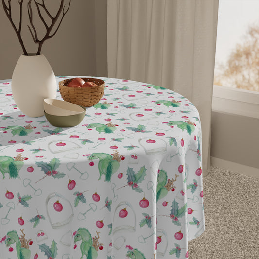 Adorable little Grinchy pony and Friend Tablecloth