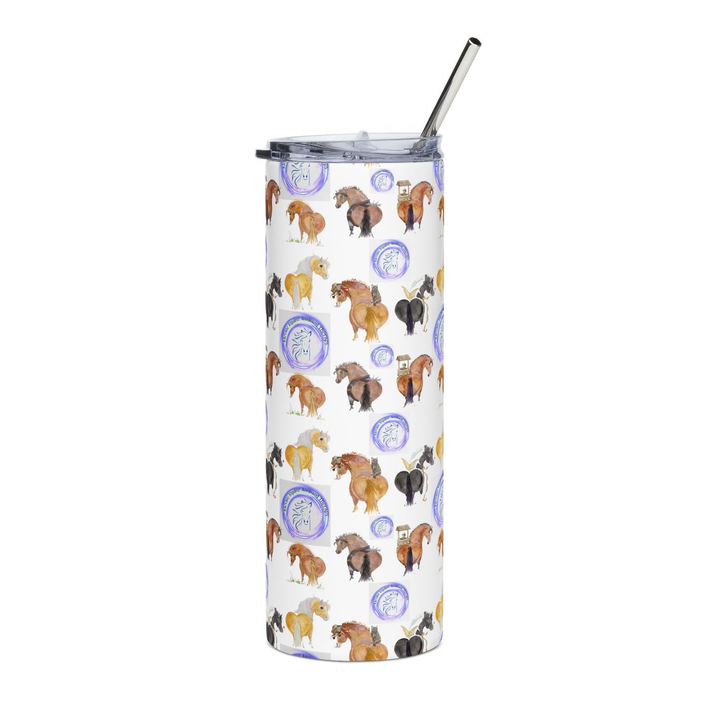 20oz Stainless Tumbler — Adorable Elevate Equine herd