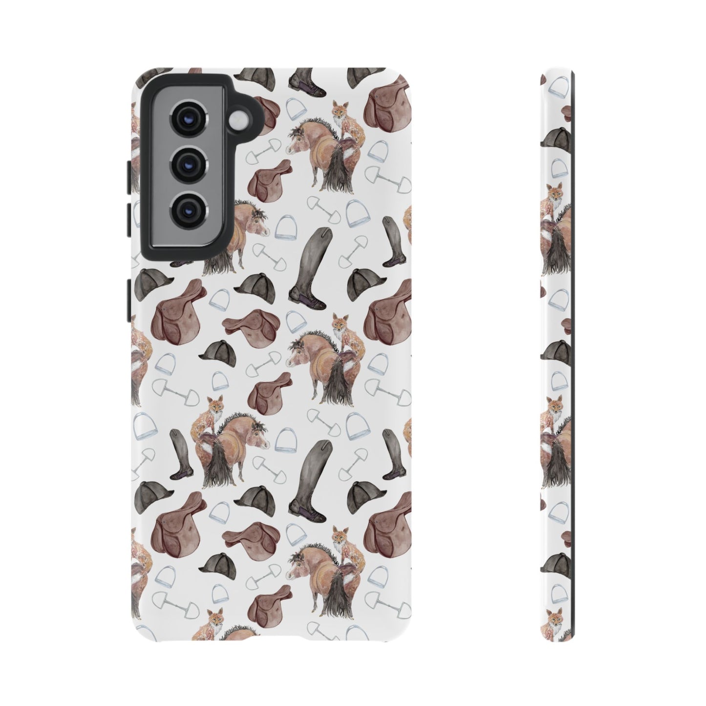 Adorable Little Pony and Fox Print Tough Phone Case