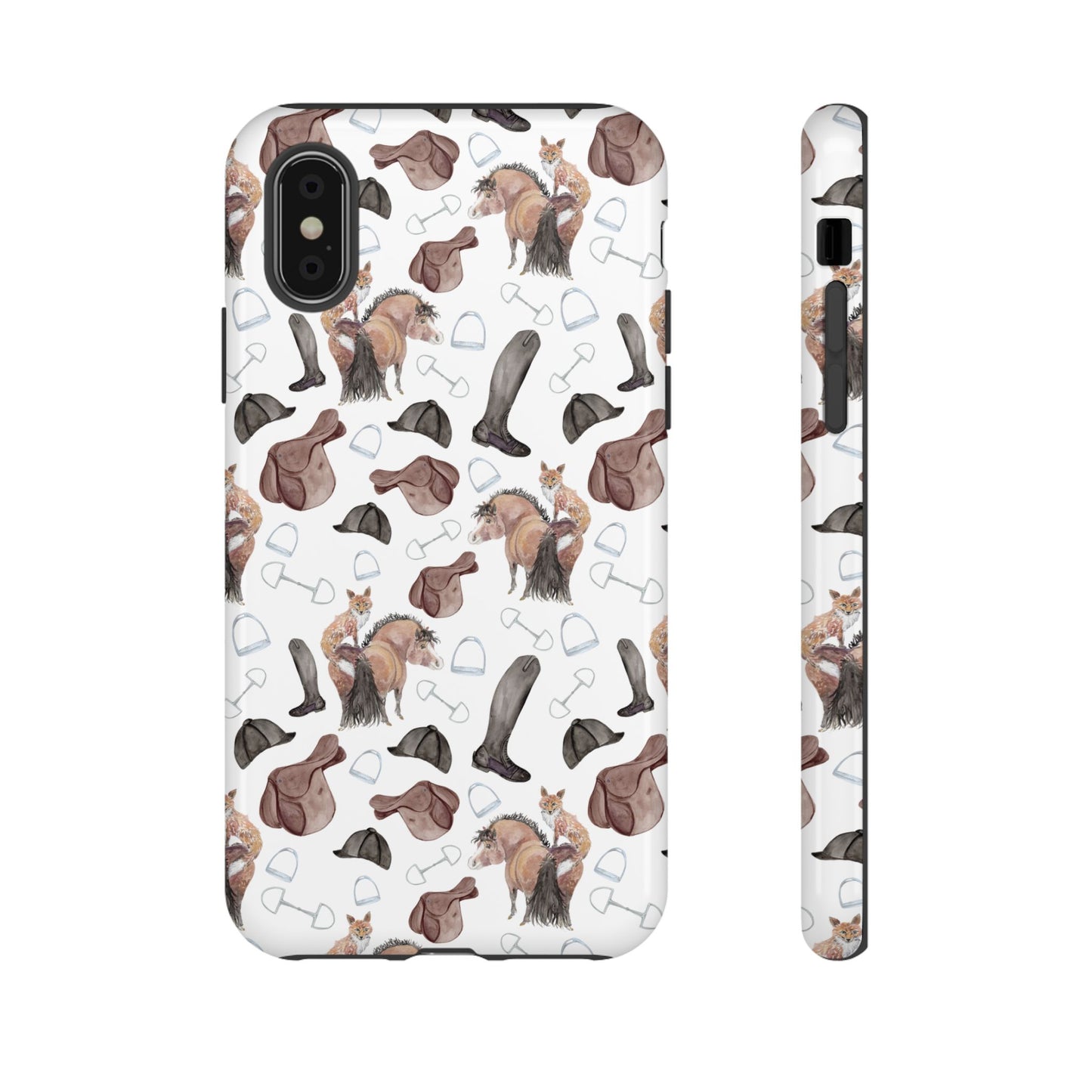 Adorable Little Pony and Fox Print Tough Phone Case