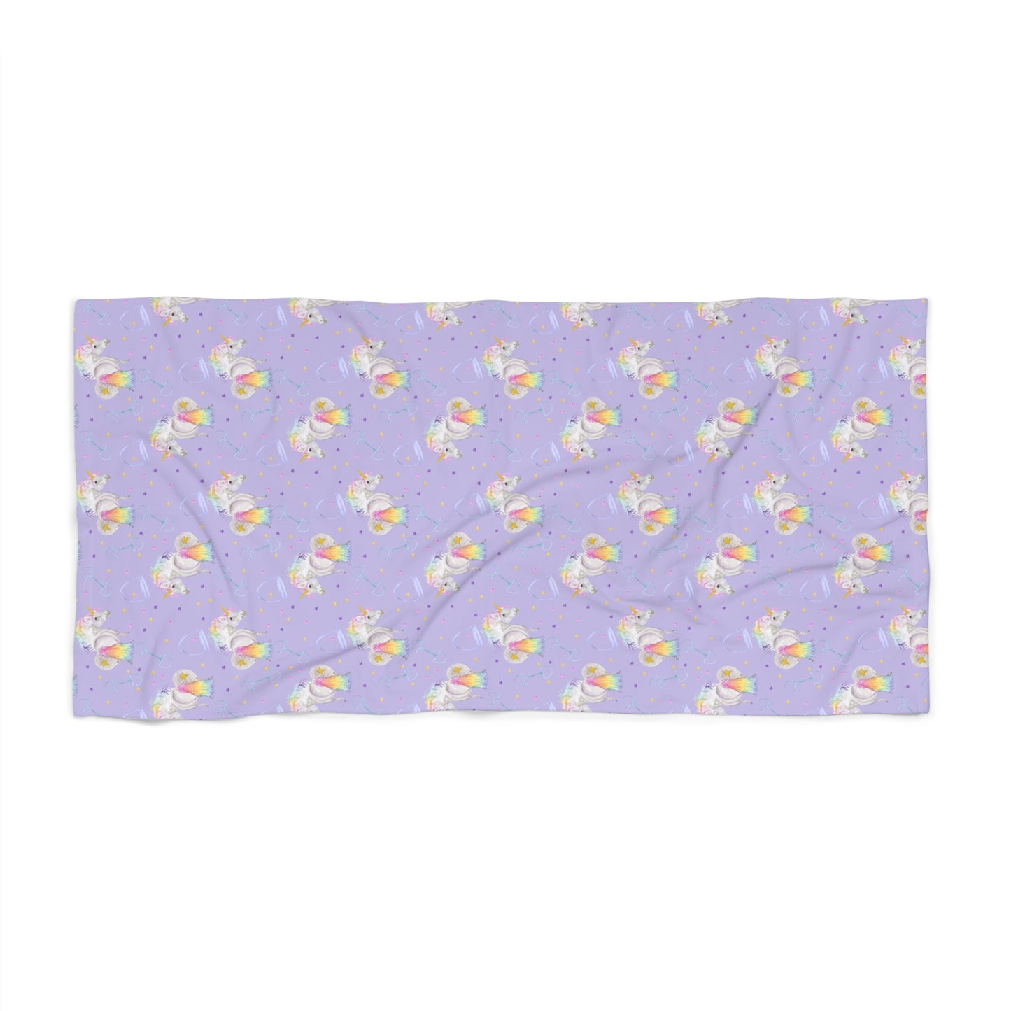Adorable Little Unicorn Beach Towel