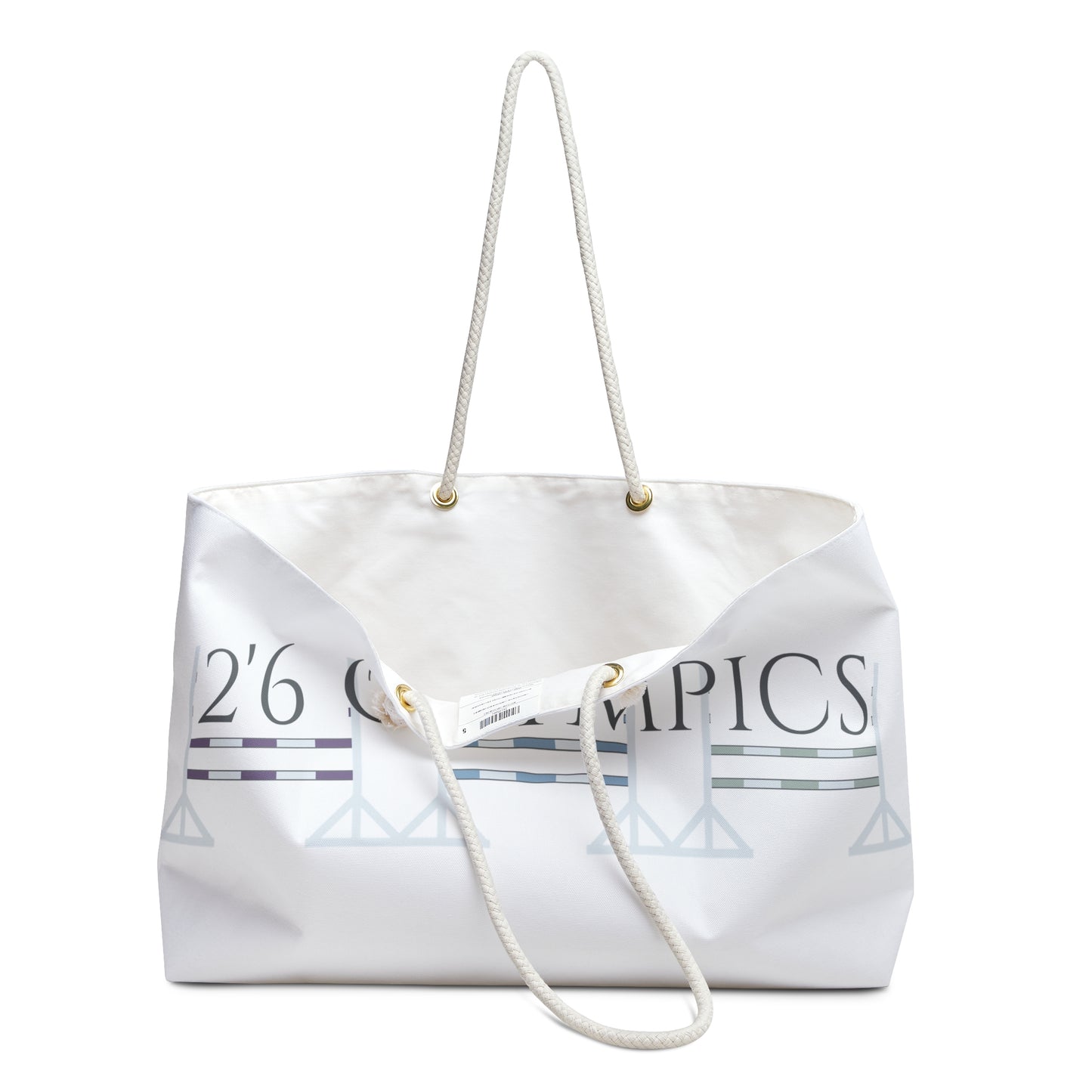 Equestrian Weekender Bag -2'6 Olympics" - Stylish Travel Tote for Horse Lovers