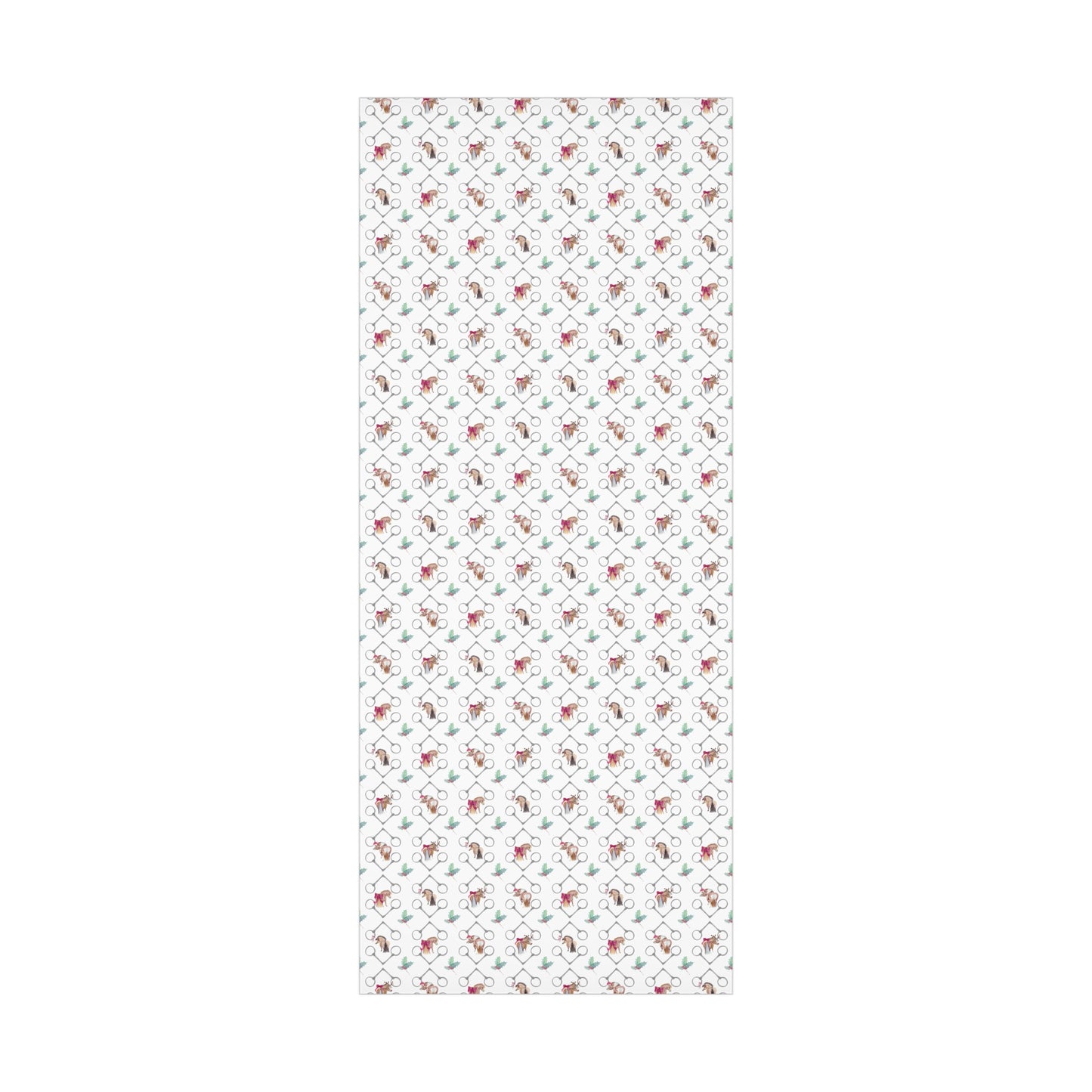 Adorable pony Bits and Holly Gift Wrap Papers