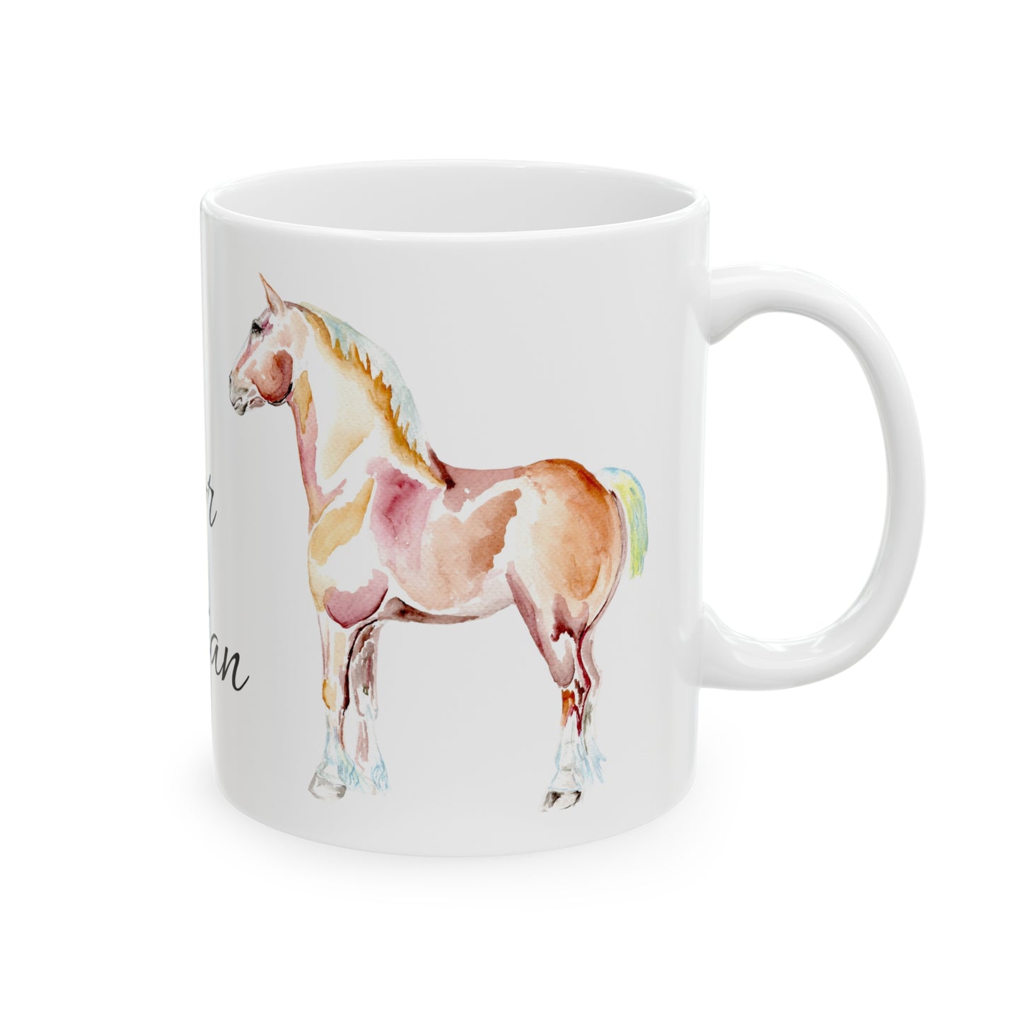 B is for Belgian Ceramic Mug, 11oz - SonaEquestrian