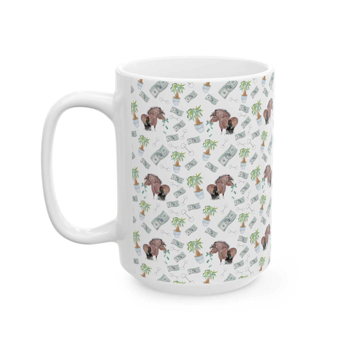 Mug - Adorable Little Money Bags Pony Print