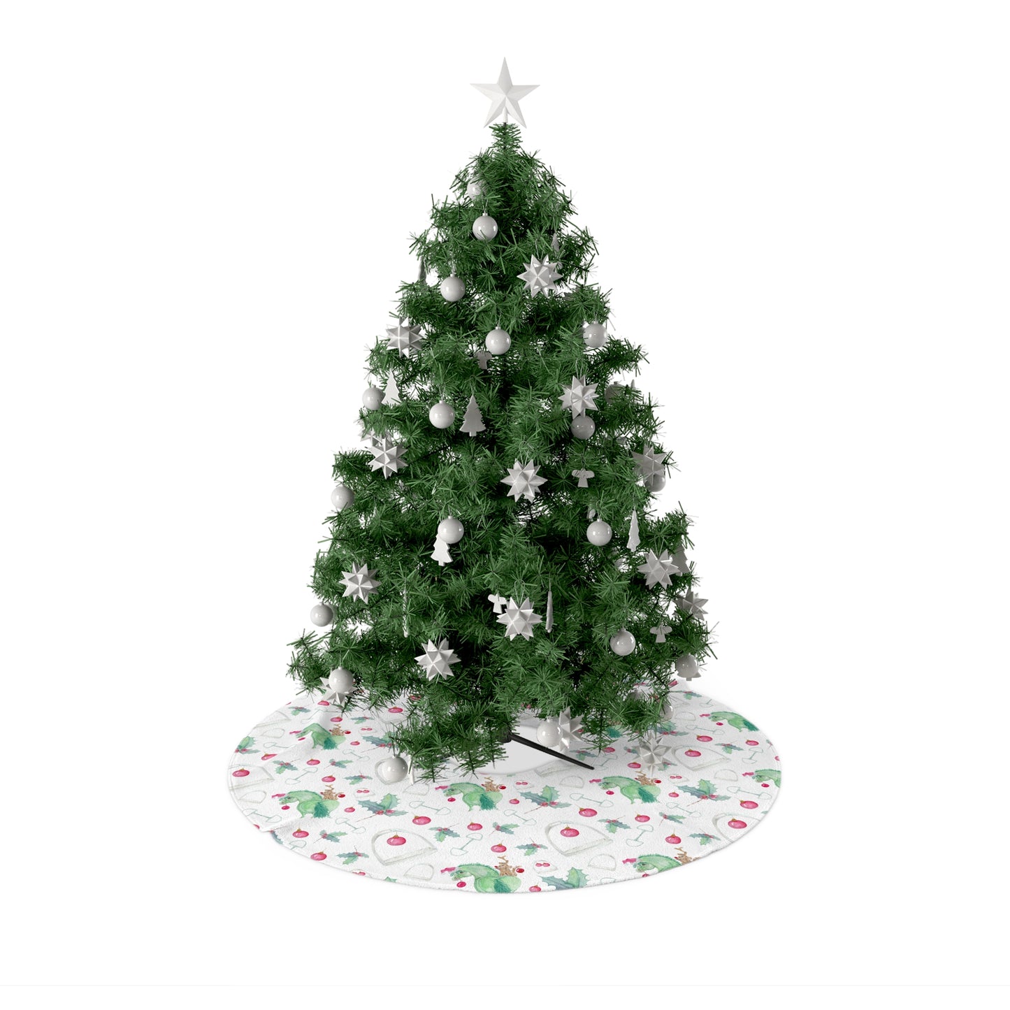 Adorable little Grinchy Pony and Friend Christmas Tree Skirts