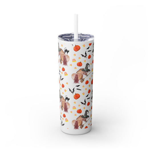 Adorable Little Halloween treats   Skinny Tumbler with Straw, 20oz